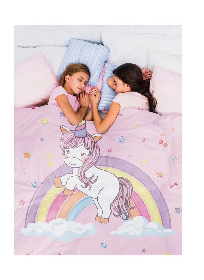 Polka Tots Kids Reversible Comforter Blanket - Unicorn