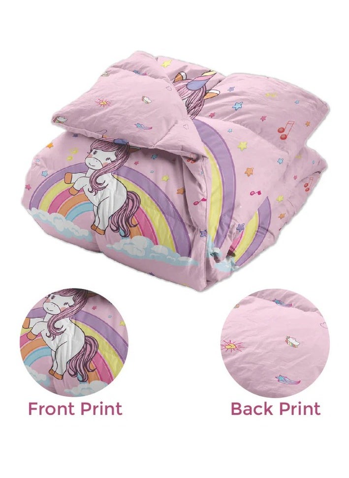 Polka Tots Kids Reversible Comforter Blanket - Unicorn