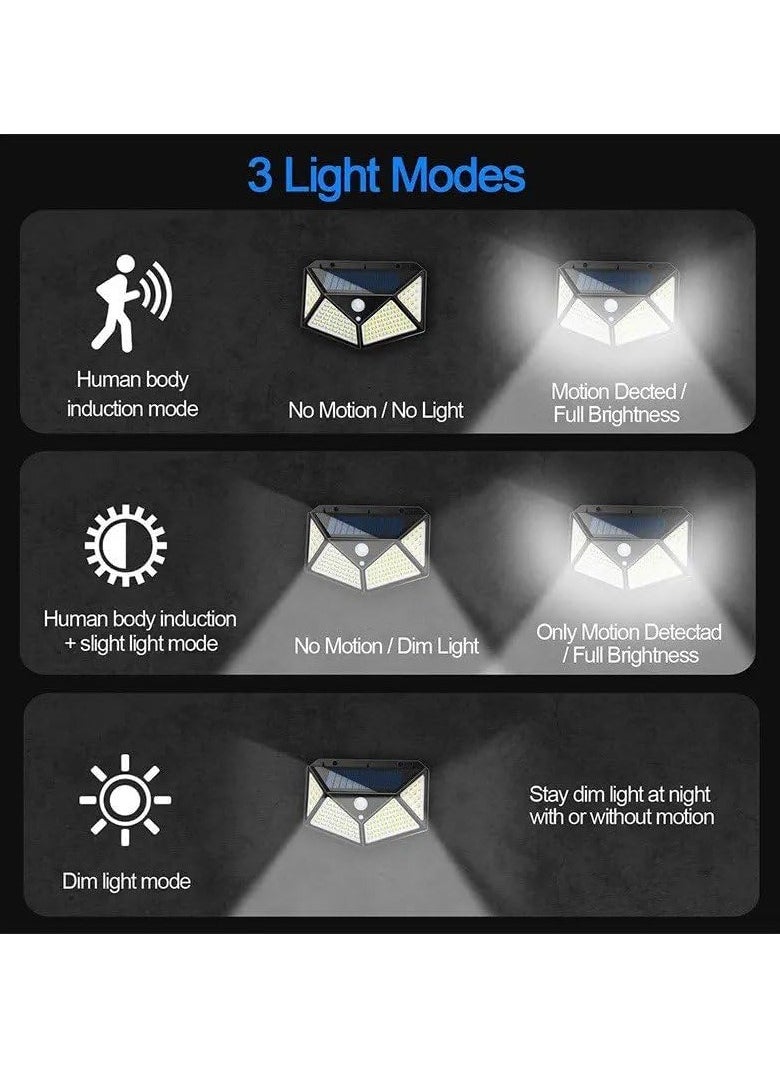 Security Light, Outdoor LED Solar Light Motion Sensor Waterproof Solar Powered Wall Light | Yard Deck Light for Garden Decoration, Street Lights Solar Powered Lantern Wall Lamp
