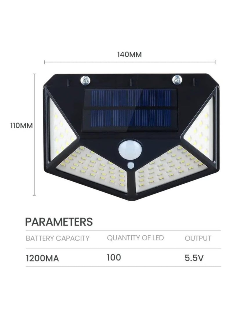Security Light, Outdoor LED Solar Light Motion Sensor Waterproof Solar Powered Wall Light | Yard Deck Light for Garden Decoration, Street Lights Solar Powered Lantern Wall Lamp