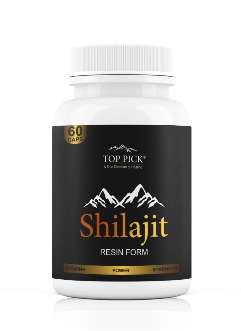 Shilajit Resin Form 60 Capsules For Increased Strength & Stamina