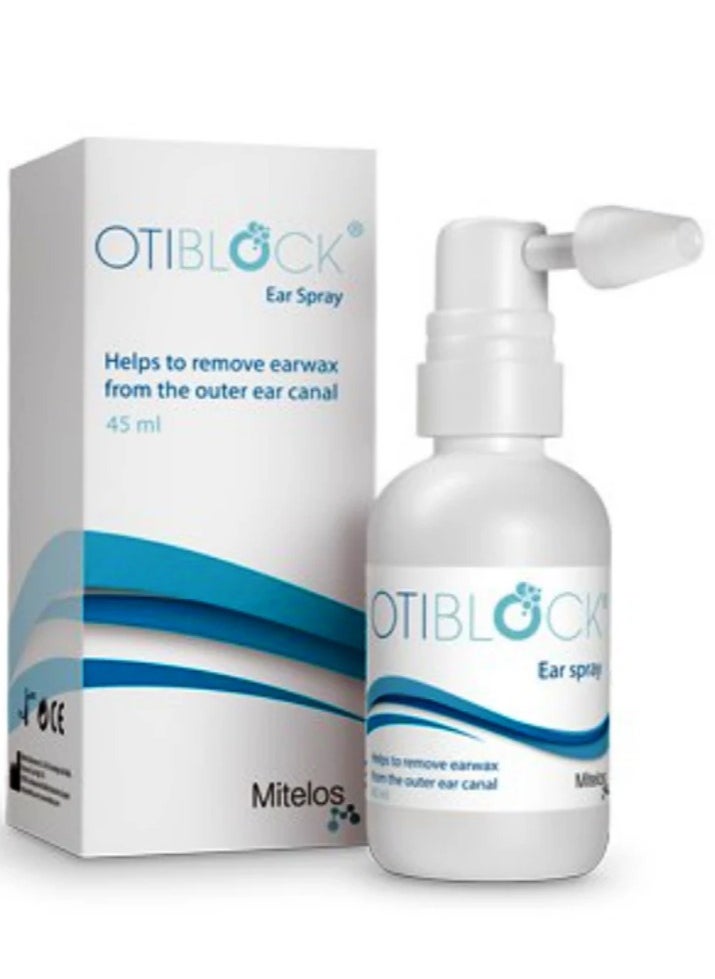 OTIBLOCK Ear Spray 45ml Removes Earwax