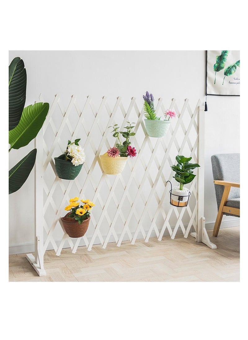 𝐅𝐅𝐃 Portable and Versatile Wooden Wicker Fence for Home and Garden, Wall Hanging Wooden Fence for Decor and Plant Trellis Frame