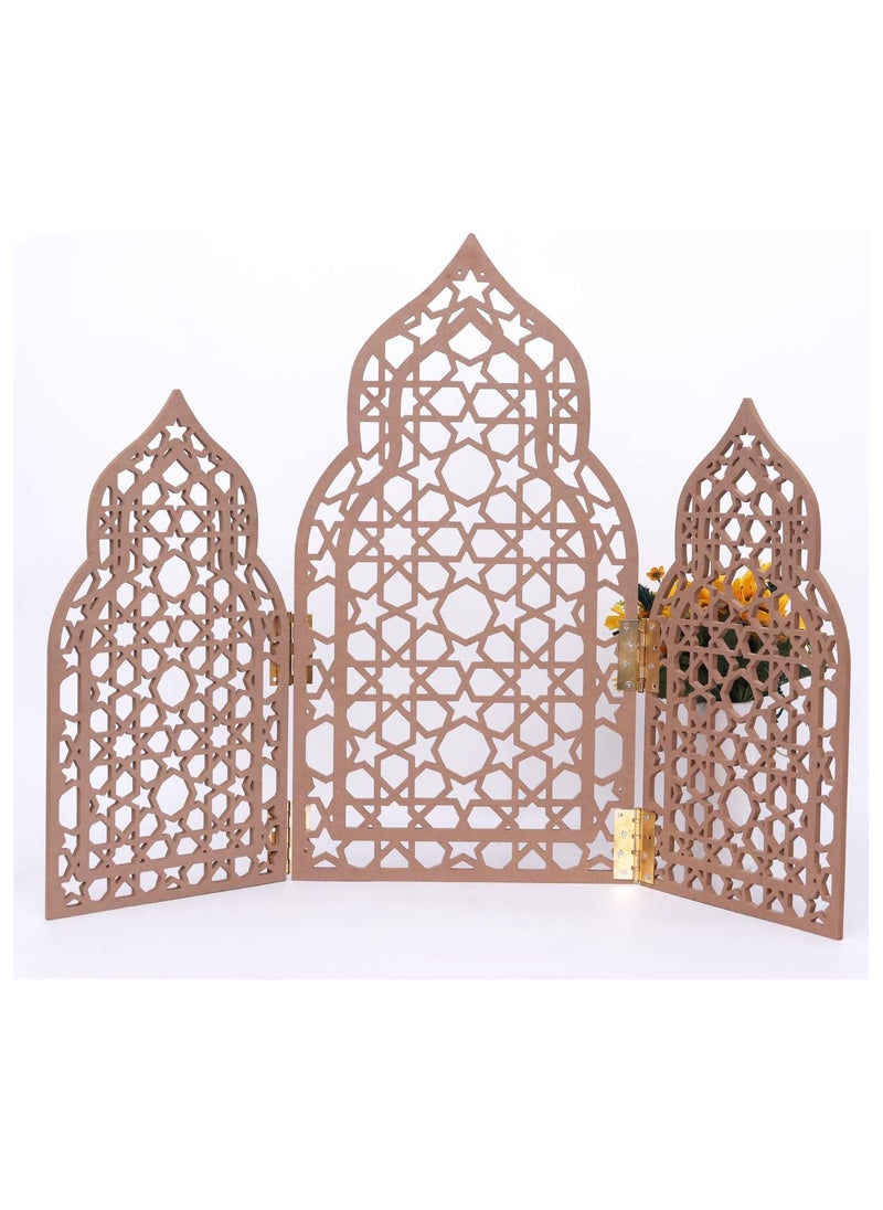 Home Decor and Decorative Accessories, Mini Mosque Prayer Corner Setup Wooden.