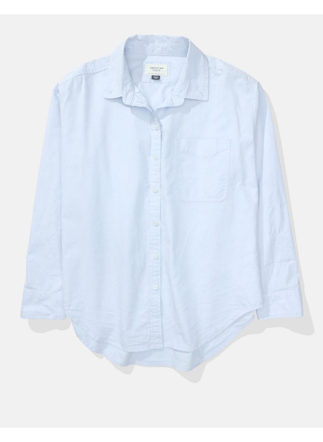 AE Oversized Oxford Button-Up Shirt