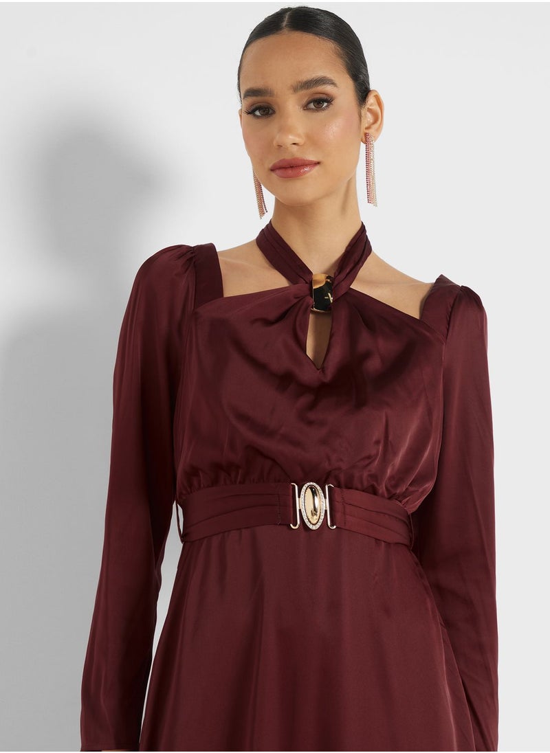 Belted Detail Dress