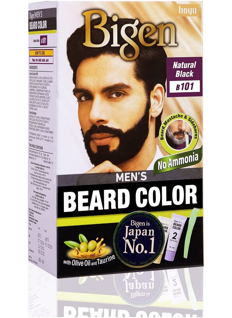 Mens Beard Colour Natural Black B101