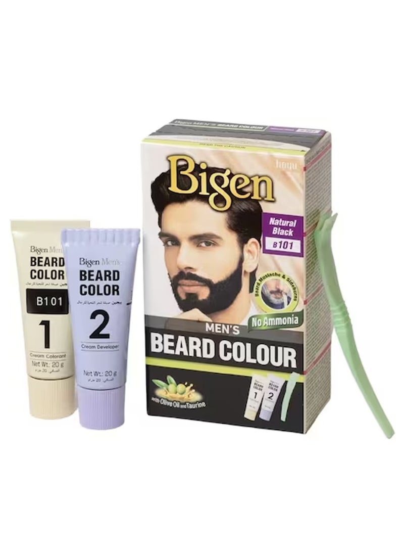 Mens Beard Colour Natural Black B101