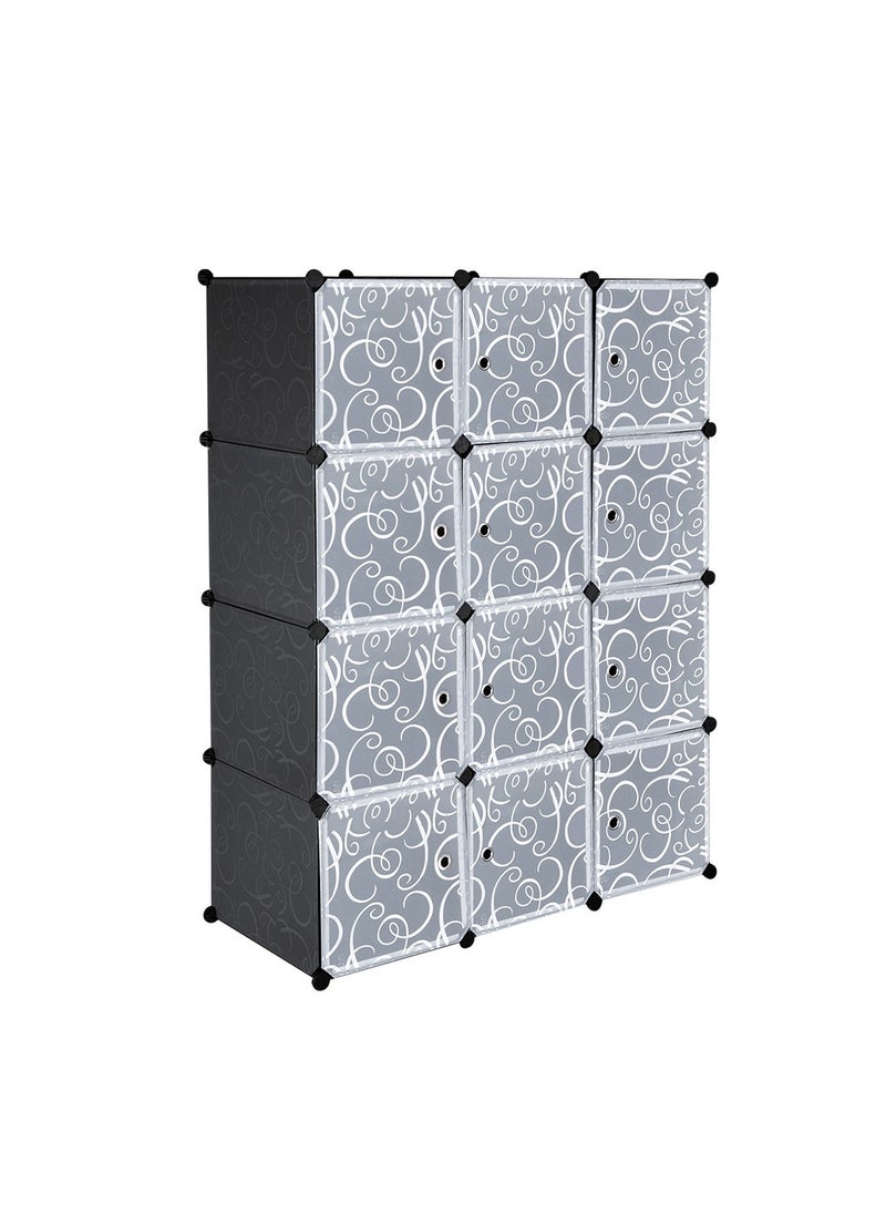 Cube Storage Organizer Modular Storage Book Shelves Plastic Stackable Cubes Cabinet Wardrobe for Bedroom