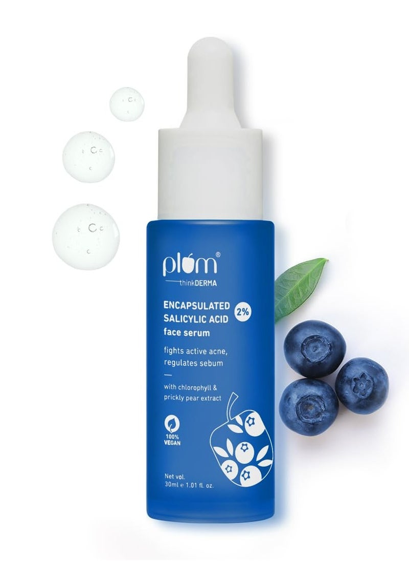 2% Encapsulated Salicylic Acid Face Serum Fights Active Acne Regulates Sebum Controls Oil Calms & Soothes Inflammation Lightweight