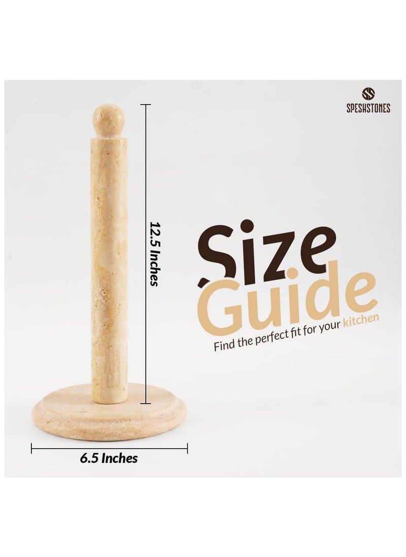 Travertine Marble Paper Towel Holder 12.5