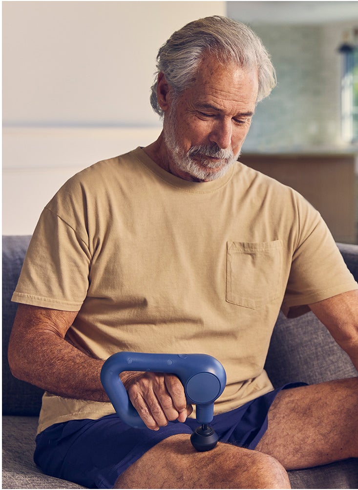 Therabody Theragun Relief Navy EUUK - 6th Generation - Navvy - 10mm percussive massage therapy to relieve aches and pains, backed by science