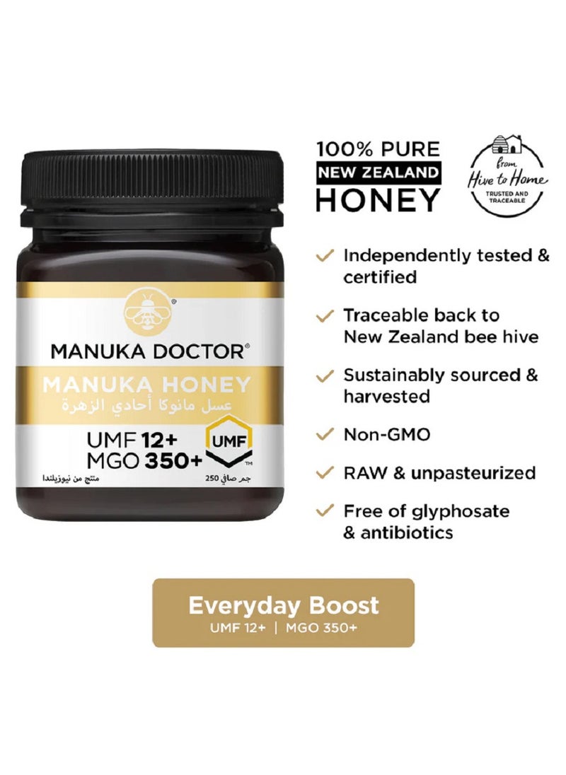 UMF 12+ Monofloral Manuka Honey 250g