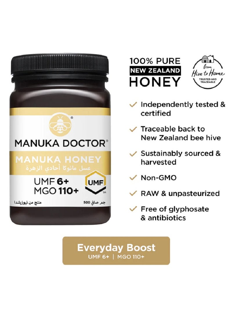 UMF 6+ Monofloral Manuka Honey 500g