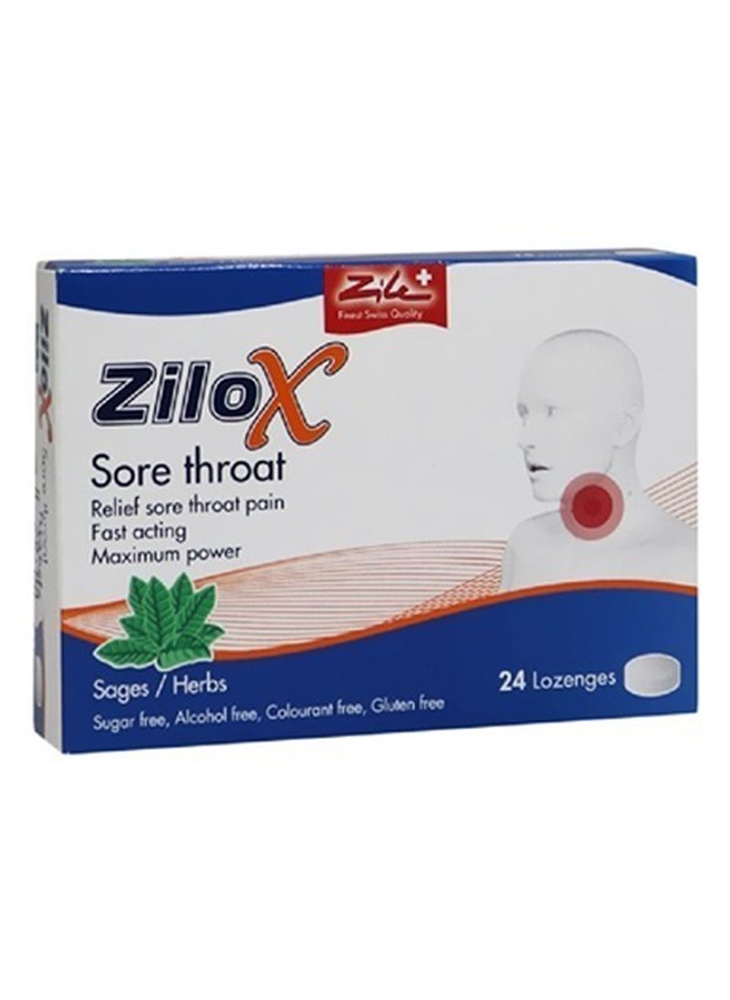 Sore Throat Herb 24 Lozenges