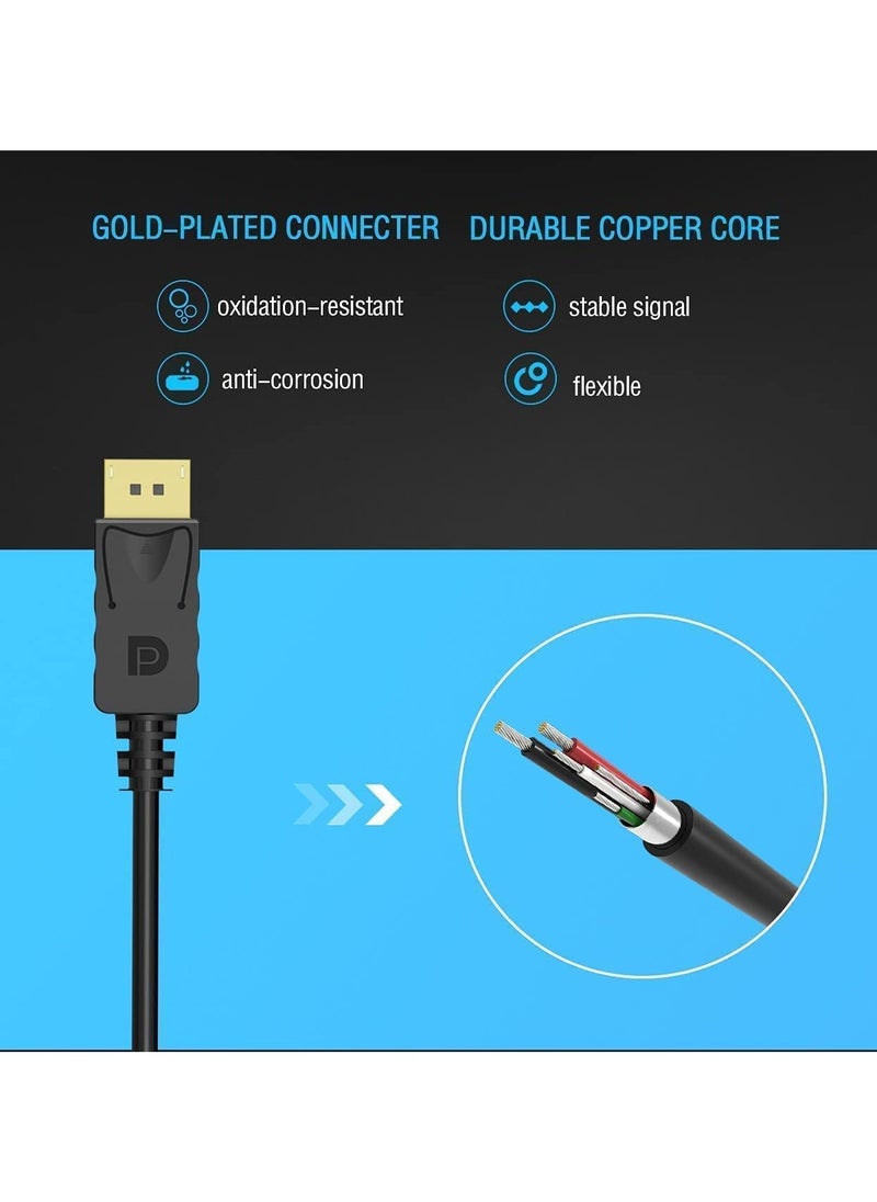 DP to HDMI Adapter with High HD 1080P Maximum Resolution