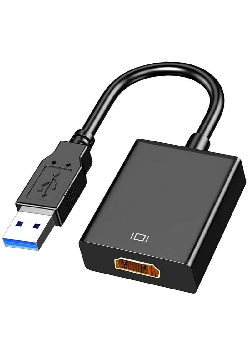 USB 3.0 to HDMI Adapter for Monitor Mac Windows 11 10 8 HDMI USB Converter for Laptop MacBook pro USB3 HDMI Cable Multiple Monitors for Desktop PC TV