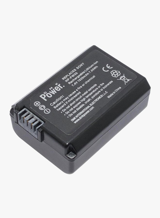 Power Np-Fw50 Battery For Sony Nex-3 3N Nex-5T Nex-6 Nex-7 A5000 A6000 A7 Cameras Black