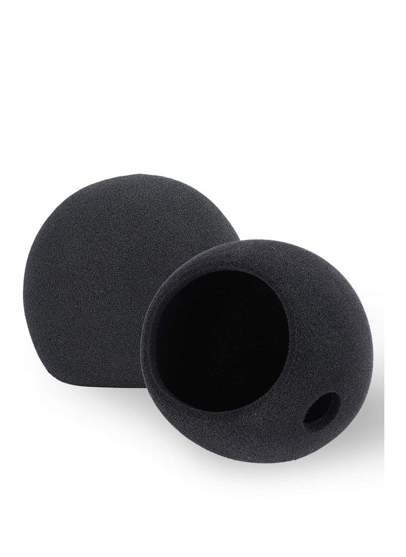 Snowball Pop Filter  Microphone Windscreen Foam Cover Compatible with Blue Snowball iCE Mic Improve Audio Quality Black