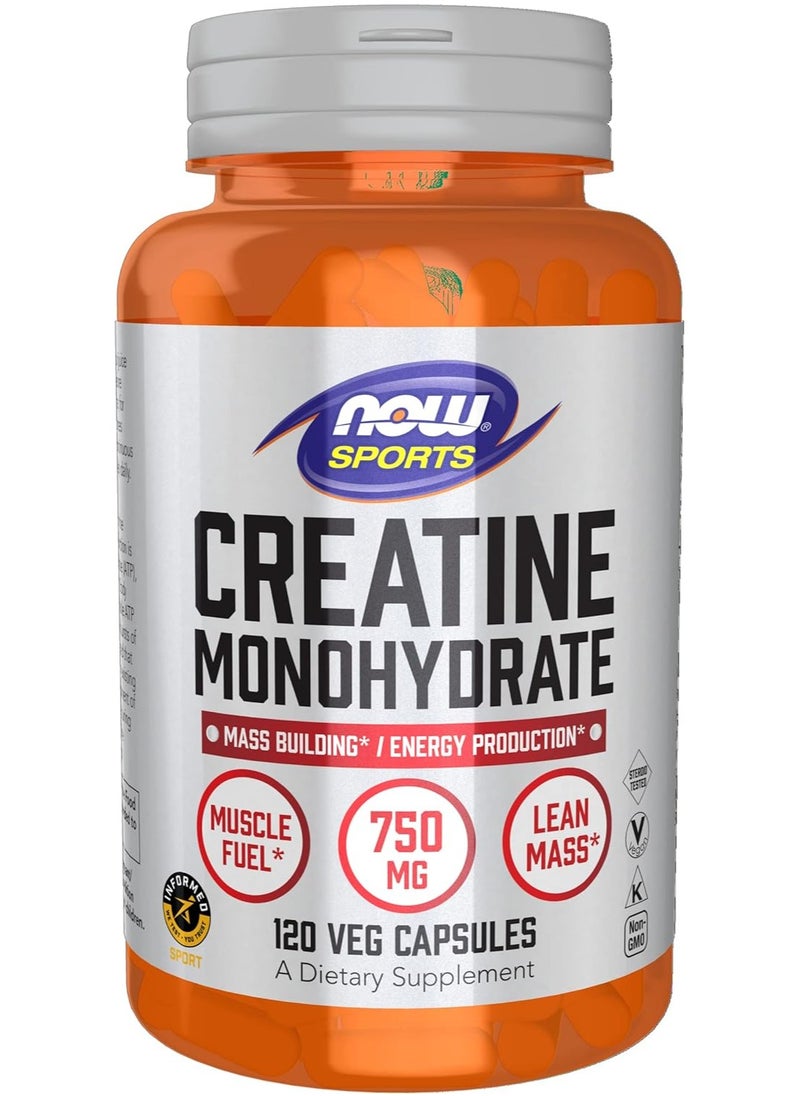 Creatine Monohydrate Dietary Supplement - 120 Capsules