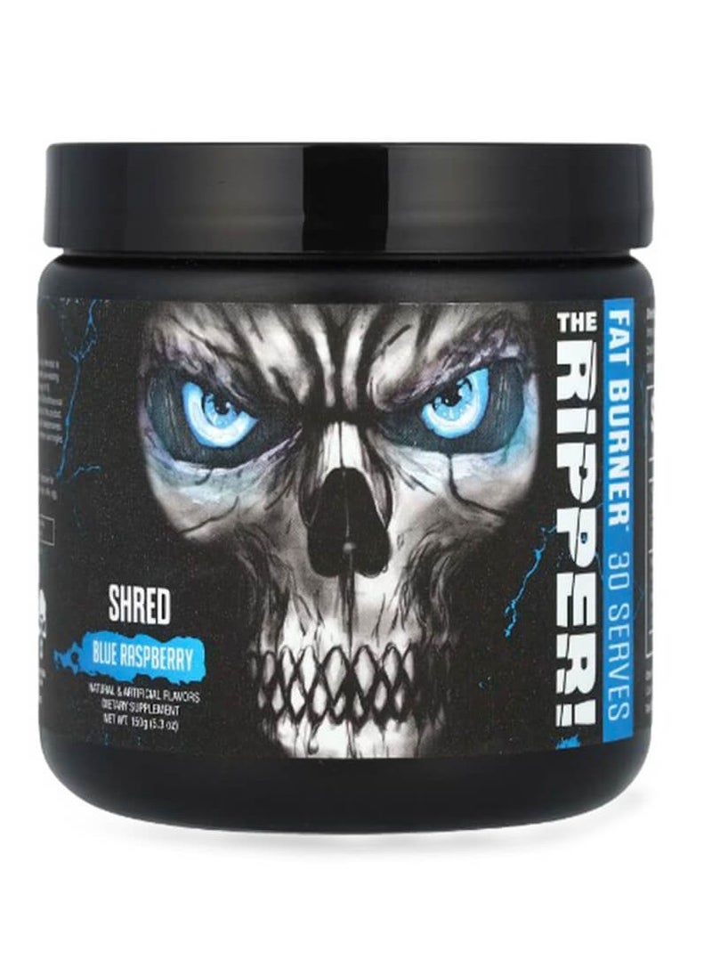 JNX Sports, The Ripper! Fat Burner Shred, Blue Raspberry, 150g, 30S