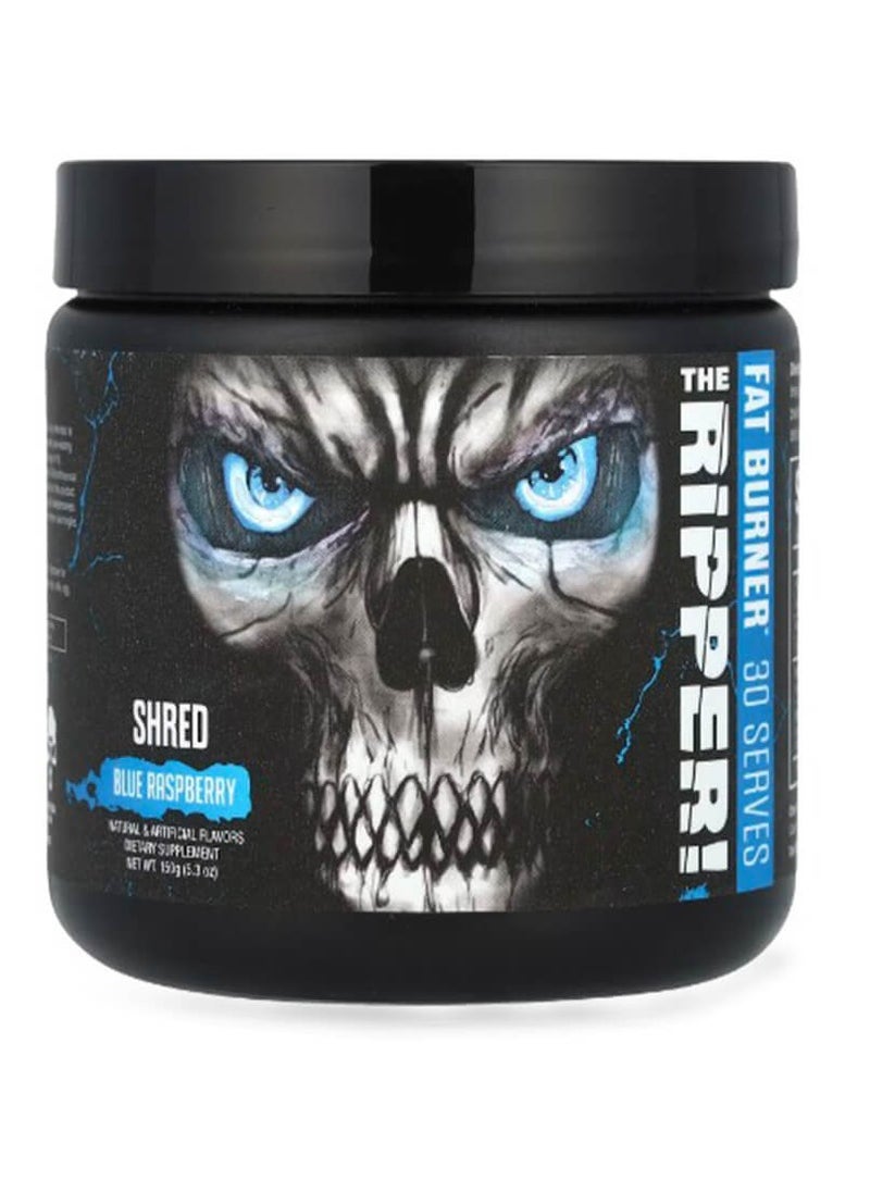 JNX Sports, The Ripper! Fat Burner Shred, Blue Raspberry, 150g, 30S
