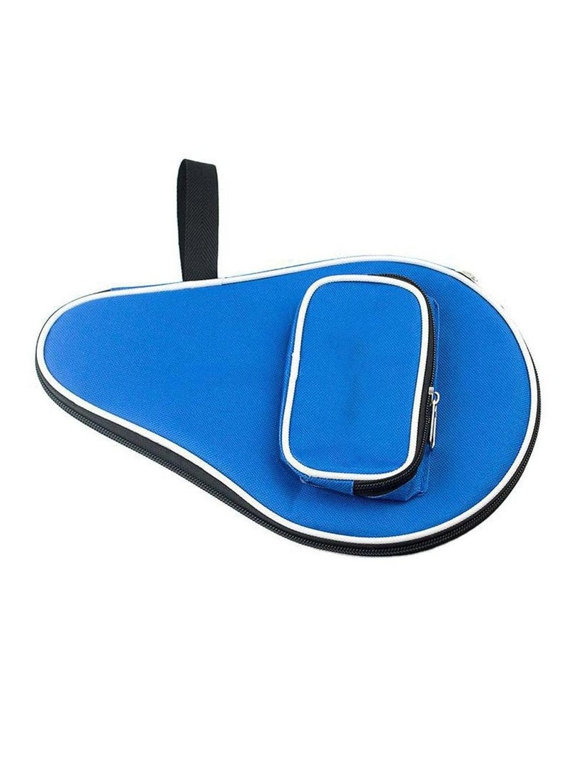 Table Tennis Bat Bag,Waterproof Ping Pong Paddle Bat Pouch,Table Tennis Racket Cover for One Racket Extra Ball Compartment for 3 Balls