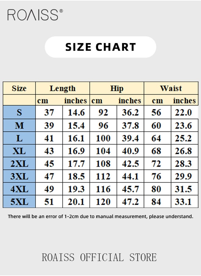 Ombre Tropical Print Drawstring Swim Trunks for Men Quick Dry Loose Fit Comfy and Breathable Bathing Shorts Mens Casual Elastic Sports Beach Shorts with Pockets and Mesh Lining