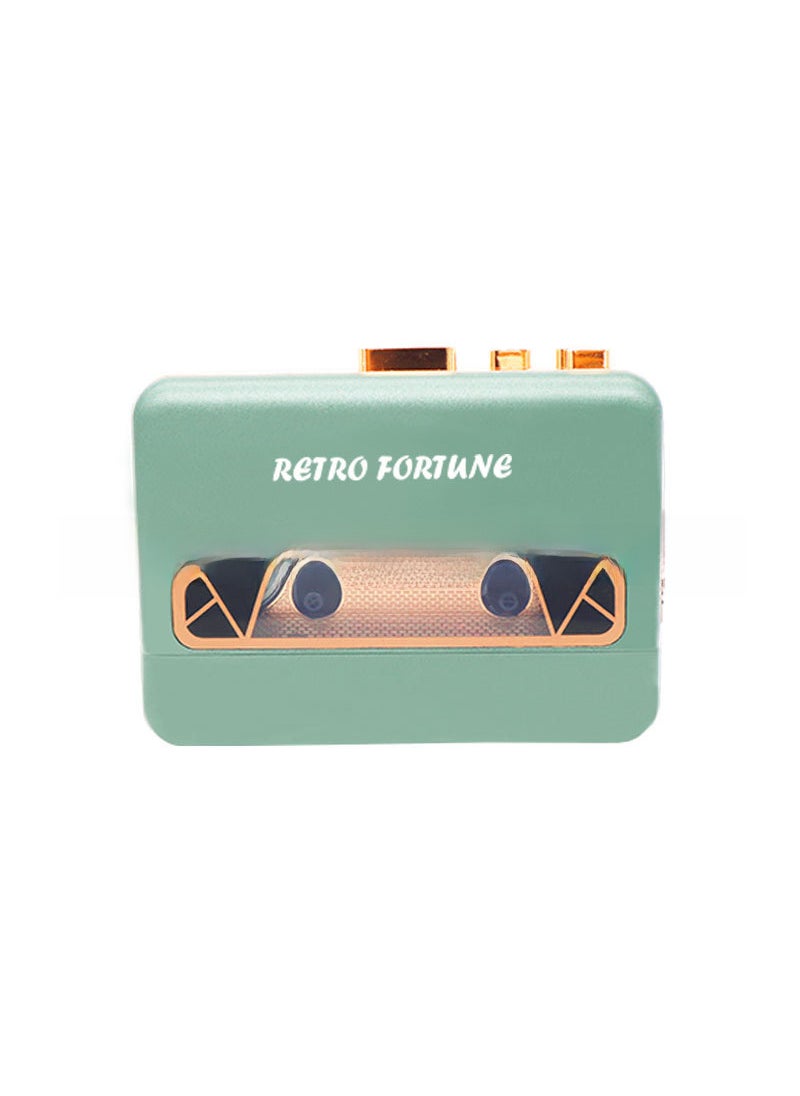 RETRO FORTUNE Fashion Green Tape Player Stereo Walkman Army Green