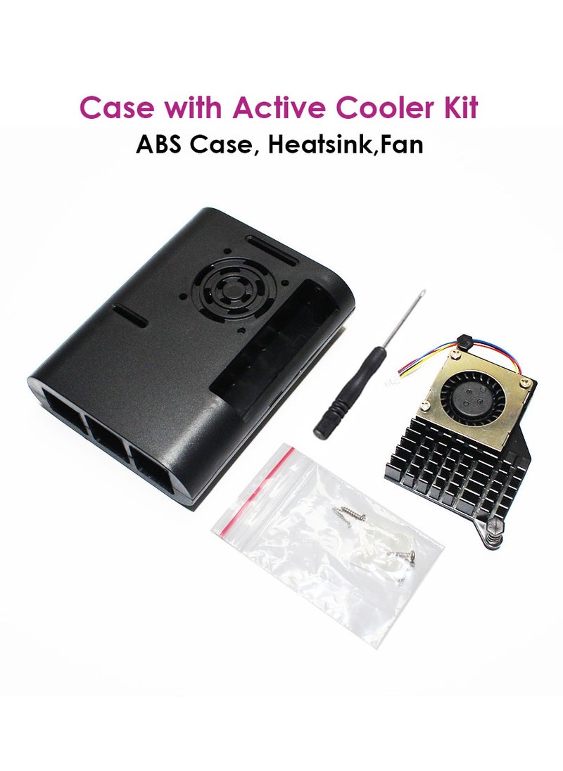 Raspberry Pi 5 Kit 8GB Ram Pre Install Raspberry Pi OS ABS Case Active Cooler Power Adapter HDMI Cable USB Hub Micro SD Card