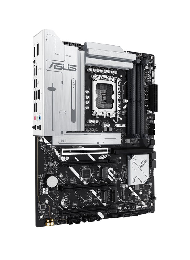 Prime Z890-P Wi-Fi ATX Motherboard, Intel Z890 Chipset, LGA1851 Socket, 4*DIMM DDR5 192GB Max Memory, 4*M.2, 1*PCIe 5.0*16, 1*2.5Gb Ethernet & Wi-Fi 7, Bluetooth v5.4, 1*HDMI, 1*DP, 1*Intel Thunderbolt 4 port (USB Type-C), AI Solutions, AI PC-Ready | 90MB1I70-M0EAY0 Black