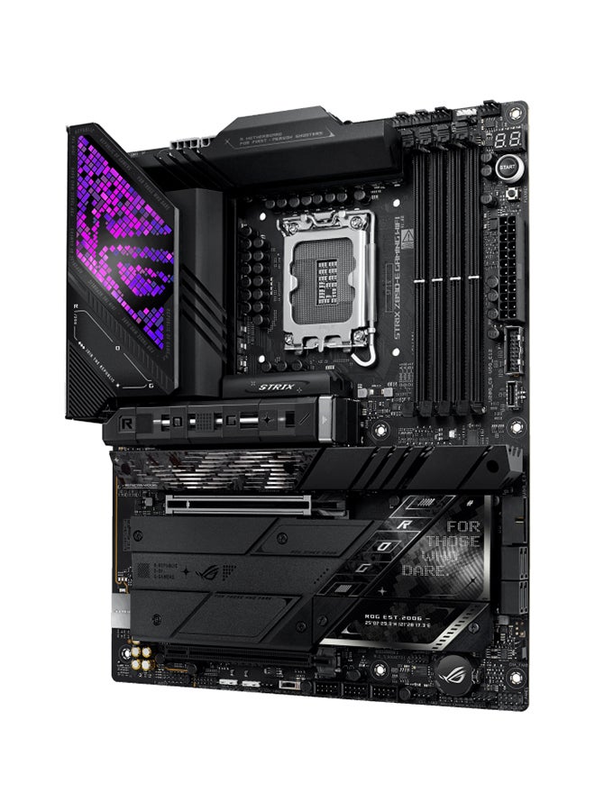 ROG STRIX Z890-E GAMING Wi-Fi ATX Motherboard, Intel Z890 Chipset, LGA1851 Socket, 4*DIMM DDR5 192GB Max Memory, 7*M.2, 1*PCIe 5.0*16, 1*2.5Gb Ethernet & Wi-Fi 7, Bluetooth v5.4, 1*HDMI, 1*DP, 2*Intel Thunderbolt, AI Intelligence, DIY-Friendly Design | 90MB1IM0-M0EAY0 Black