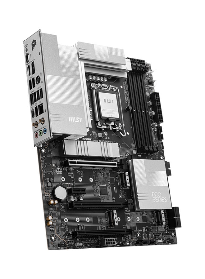 Pro Z890-P Wi-Fi ATX Motherboard, Intel Z890 Chipset, LGA1851 Socket, 4*DIMM DDR5 256GB Max Memory, 4*M.2, 1*PCIe 5.0*16, 1*5Gb Ethernet & Wi-Fi 7, Bluetooth v5.4, 1*HDMI, 1*DP, 1*Type-C Display Port, Frozr Guard, EZ DIY, Ready For AI PC, | 911-7E34-001 Black