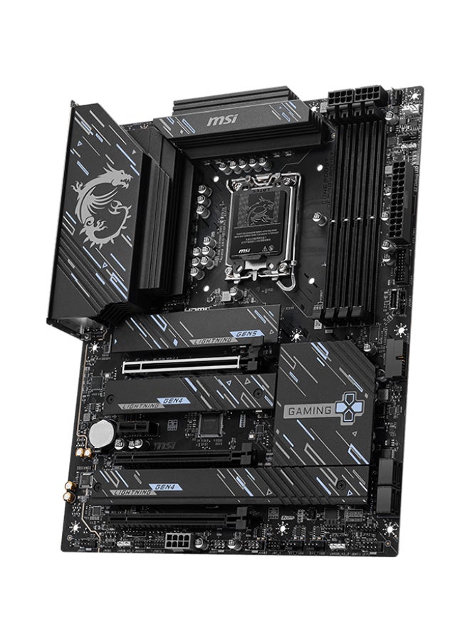 Z890 GAMING PLUS Wi-Fi ATX Motherboard, Intel Z890 Chipset, LGA1851 Socket, 4*DIMM DDR5 256GB Max Memory, 4*M.2, 1*PCIe 5.0*16, 1*5Gbps Ethernet & Wi-Fi 7, Bluetooth v5.4, 1*HDMI, 1*DP, 1*Type-C Display Port, Frozr Guard, EZ DIY, Audio Boost, Ready For AI PC | 911-7E34-002 Black