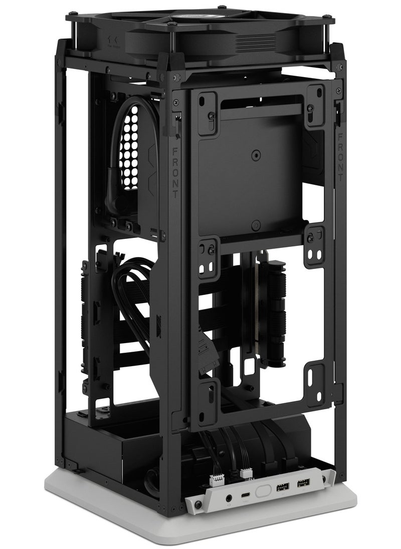 Mood mITX Case – Compact SFF Case, 1x 3.5” Drive Mount, 2x 2.5” Drive Mounts, USB 3.2 Gen 2x2 Type-C, Front 280mm Radiator Support, 1x 180mm Top Fan (Included), No Rear or Bottom Fan, SFX/SFX-L PSU Compatibility, GPU Max Length 325mm, CPU Cooler Max Height 114mm, Tool-less Push-to-Lock Design, Light Gray | FD-C-MOD1N-01
