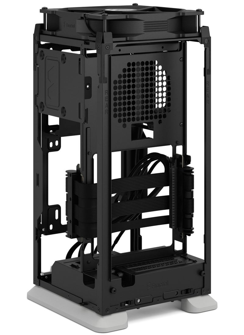 Mood mITX Case – Compact SFF Case, 1x 3.5” Drive Mount, 2x 2.5” Drive Mounts, USB 3.2 Gen 2x2 Type-C, Front 280mm Radiator Support, 1x 180mm Top Fan (Included), No Rear or Bottom Fan, SFX/SFX-L PSU Compatibility, GPU Max Length 325mm, CPU Cooler Max Height 114mm, Tool-less Push-to-Lock Design, Light Gray | FD-C-MOD1N-01