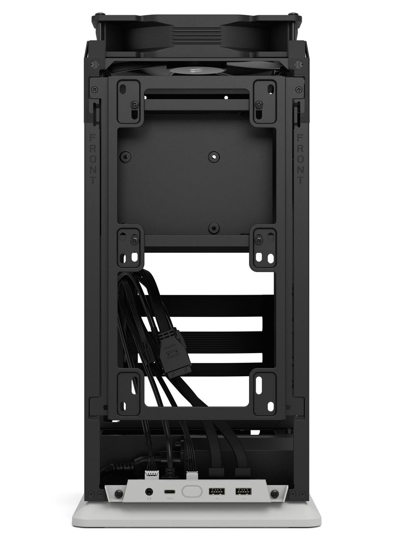 Mood mITX Case – Compact SFF Case, 1x 3.5” Drive Mount, 2x 2.5” Drive Mounts, USB 3.2 Gen 2x2 Type-C, Front 280mm Radiator Support, 1x 180mm Top Fan (Included), No Rear or Bottom Fan, SFX/SFX-L PSU Compatibility, GPU Max Length 325mm, CPU Cooler Max Height 114mm, Tool-less Push-to-Lock Design, Light Gray | FD-C-MOD1N-01