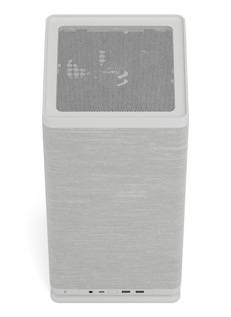 Mood mITX Case – Compact SFF Case, 1x 3.5” Drive Mount, 2x 2.5” Drive Mounts, USB 3.2 Gen 2x2 Type-C, Front 280mm Radiator Support, 1x 180mm Top Fan (Included), No Rear or Bottom Fan, SFX/SFX-L PSU Compatibility, GPU Max Length 325mm, CPU Cooler Max Height 114mm, Tool-less Push-to-Lock Design, Light Gray | FD-C-MOD1N-01