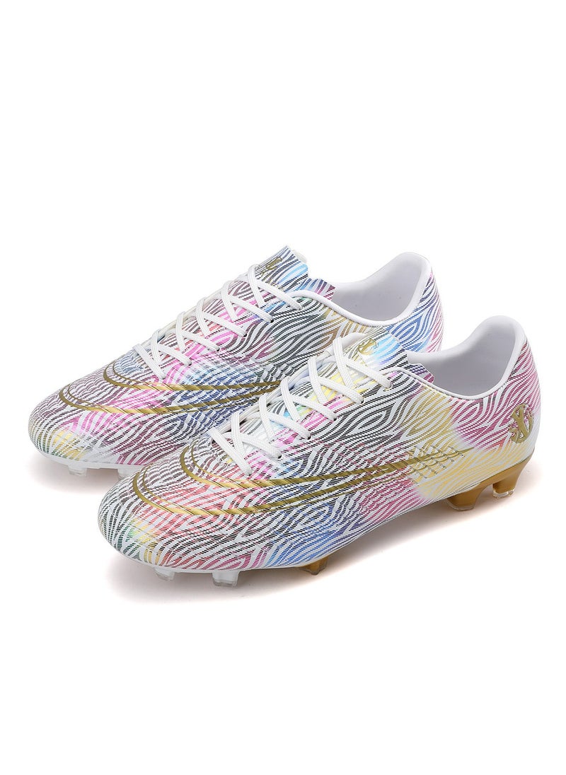 SKY WING Men's Soccer Shoes Cleats Professional Low-Top Breathable Athletic Football Spikes Boots Outdoor Indoor Sneakers
