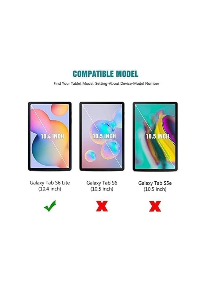 Galaxy Tab S6 Lite Screen Protector Tempered Glass Guard Full Glue High-Definition Ultra Thin Anti-Bubble Glass for 10.4