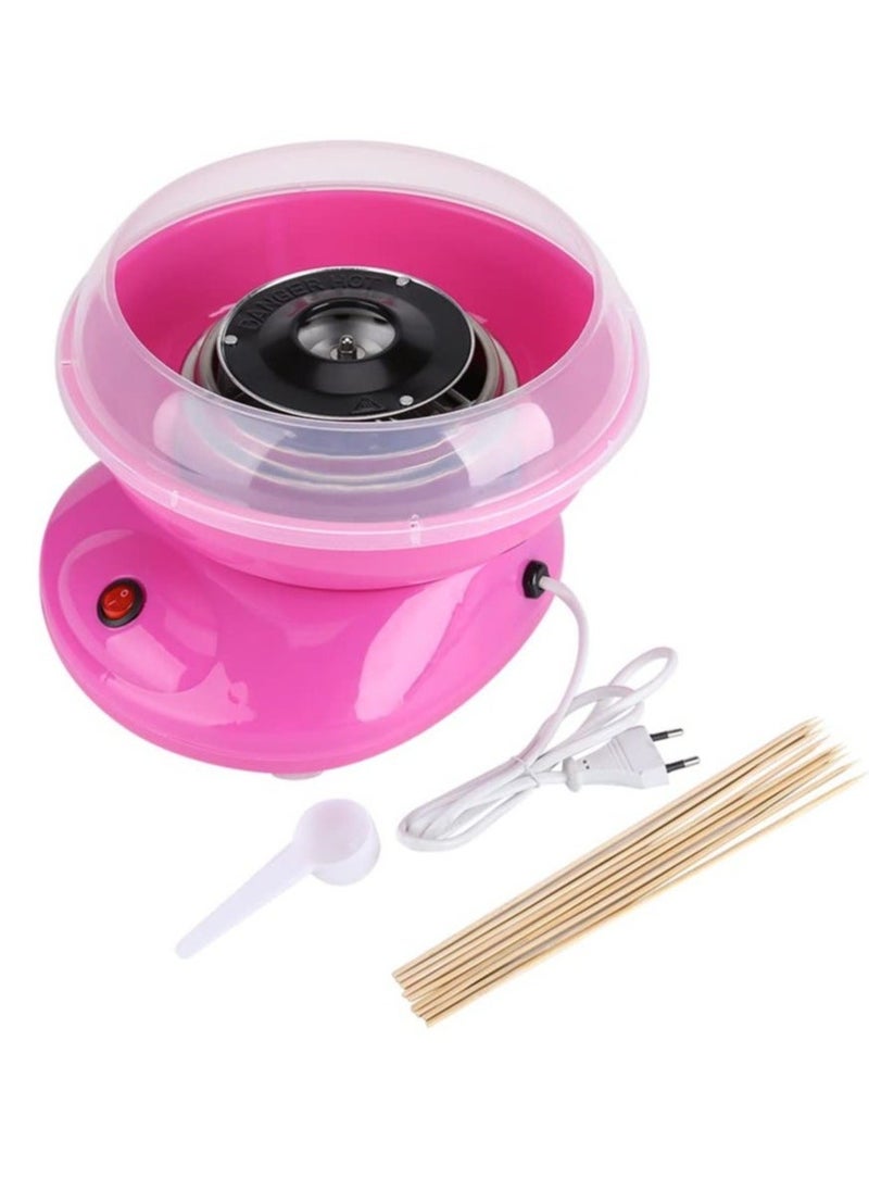 Cotton Candy Machine,450W Mini Electric Maker, DIY Sugar Floss Machine, Suitable for Parties, Cookouts, or Just a Special Surprise!(Pink)