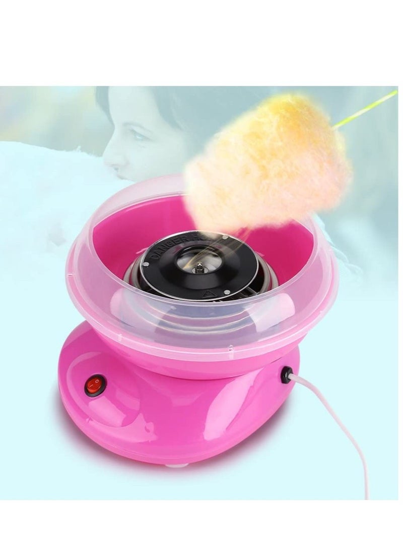 Cotton Candy Machine,450W Mini Electric Maker, DIY Sugar Floss Machine, Suitable for Parties, Cookouts, or Just a Special Surprise!(Pink)