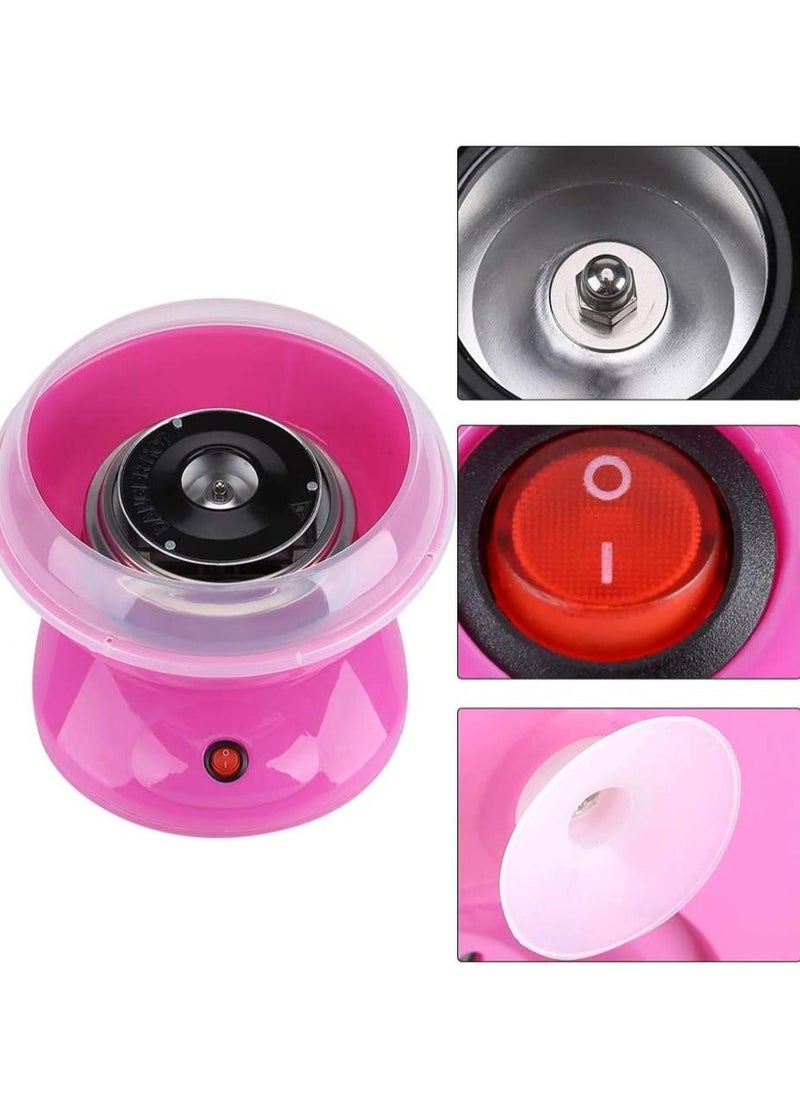 Cotton Candy Machine,450W Mini Electric Maker, DIY Sugar Floss Machine, Suitable for Parties, Cookouts, or Just a Special Surprise!(Pink)