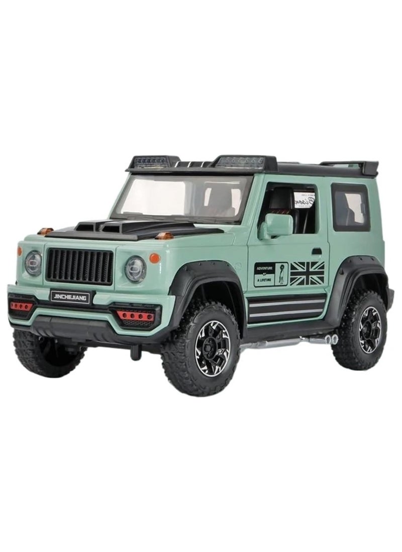 1:24 Scale Jimny SUV Diecast Alloy Model Car Off-Road Vehicle with Sound & Light Perfect Gift for Collectors & Kids