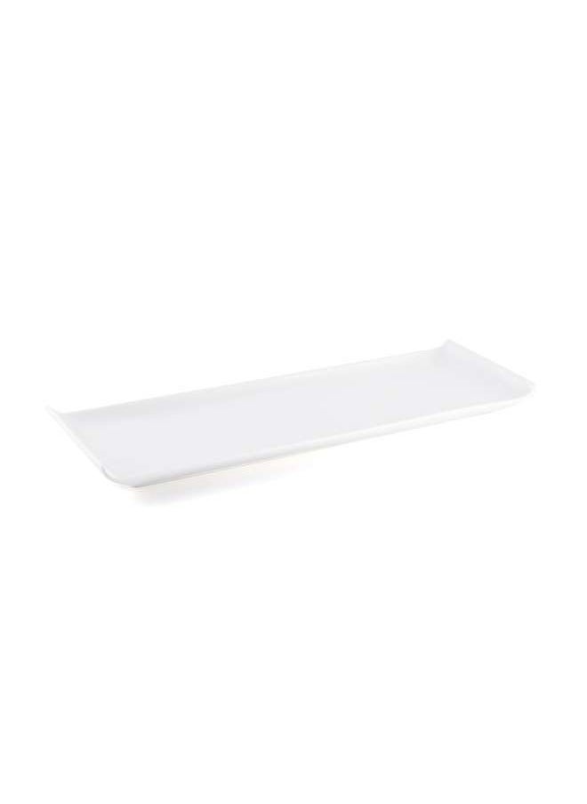 Ivory Porcelain Sushi Narrow Plate 30 cm