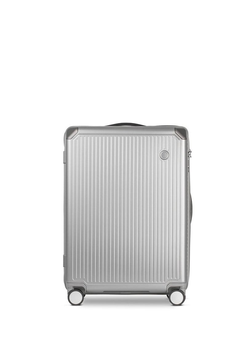 Shogun 66cm 4 Double Wheel Check-In Luggage Trolley Silver