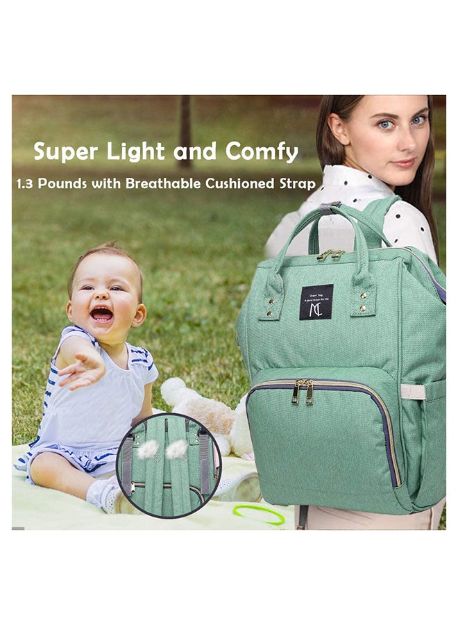 Stylish and Elegant Design Multi-function Large Capacity Waterproof Travel Diaper Bag With Stroller Strap