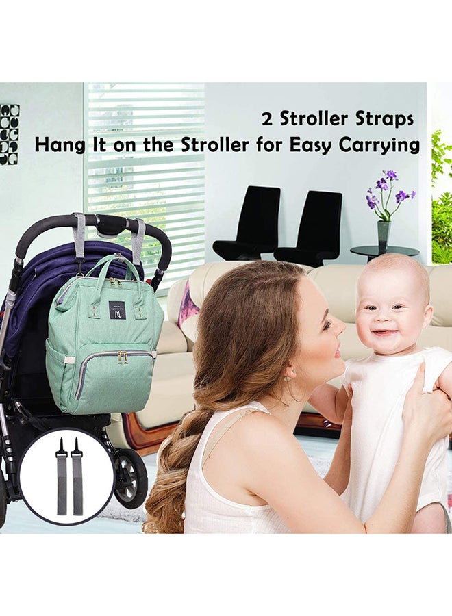 Stylish and Elegant Design Multi-function Large Capacity Waterproof Travel Diaper Bag With Stroller Strap