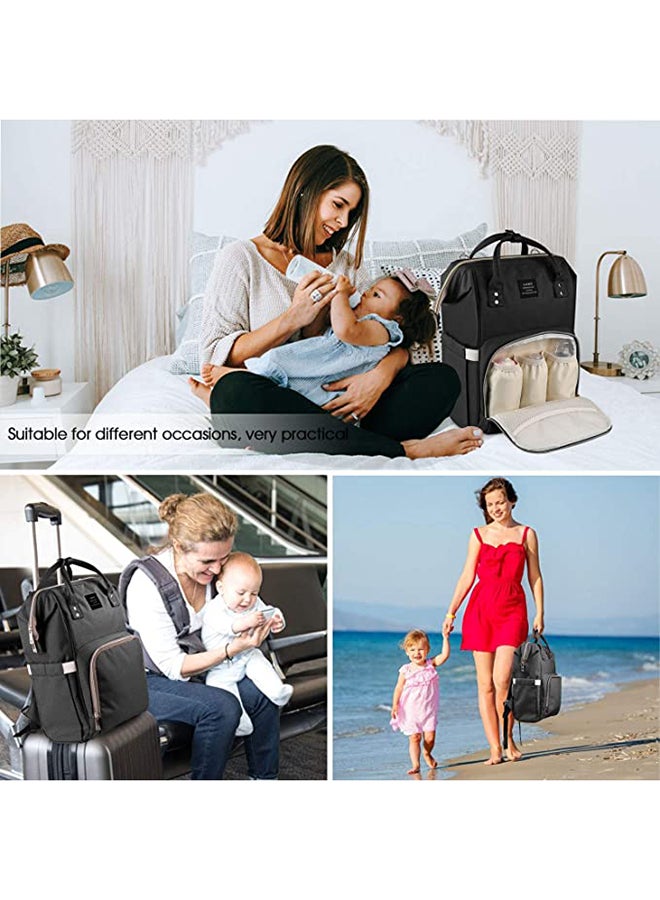 Land Stylish Maternity Multi-Functional Large Capacity Waterproof And Durable Baby Diaper Bag Backpack