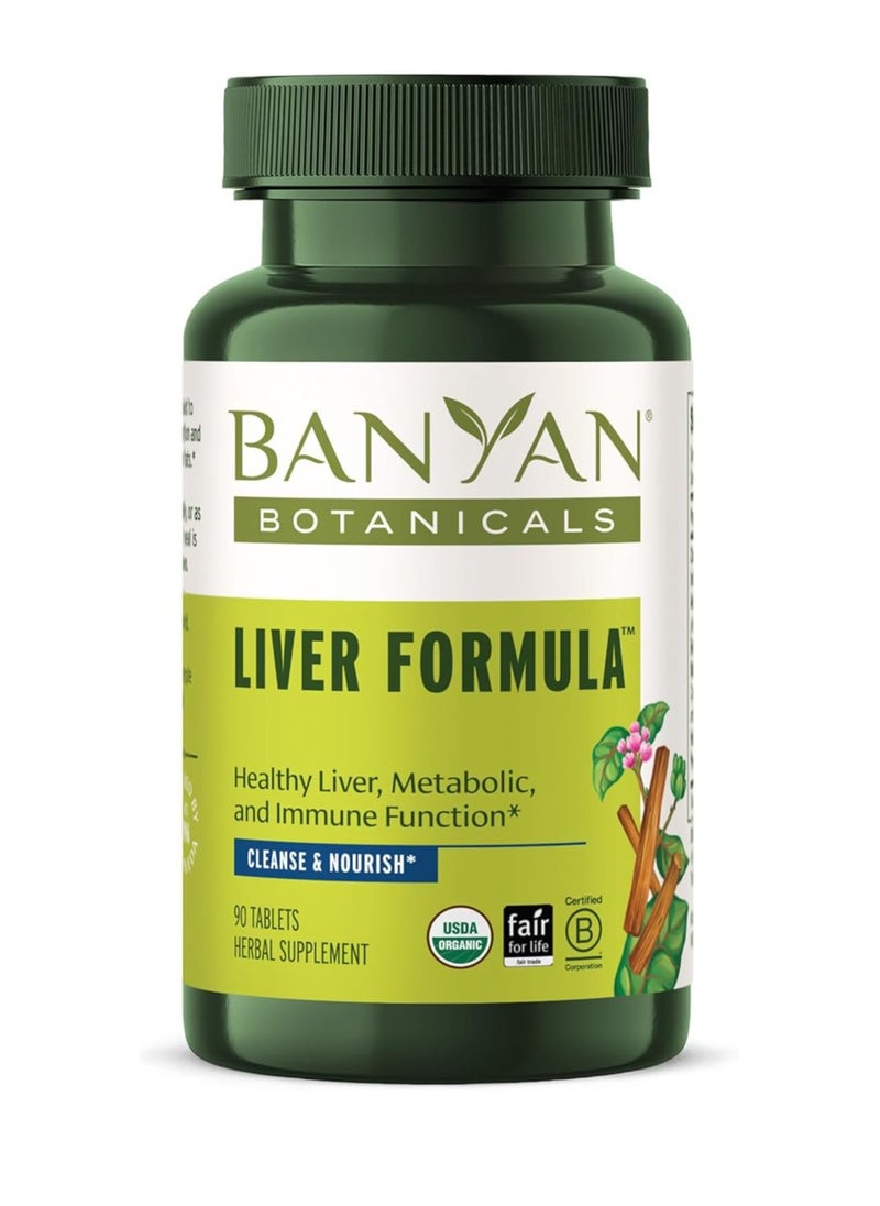 Liver Formula Cleansing Bitter Herbs to Detoxify the liver & Gallbladder 90 Tablets